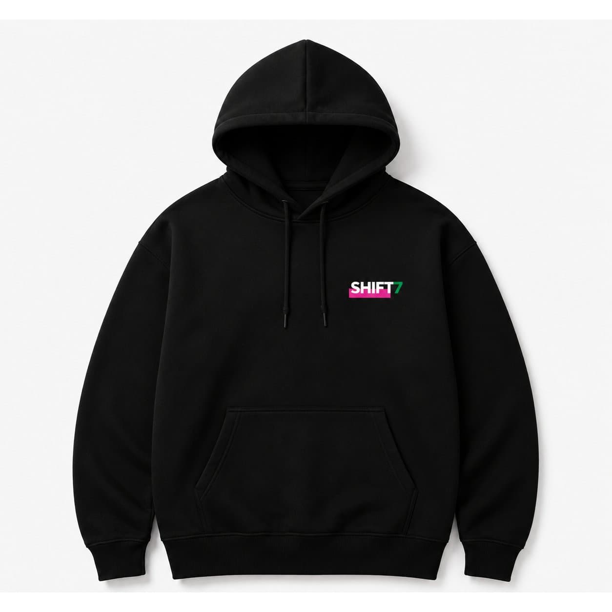 SHIFT7 hoodie, logo-only print